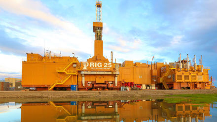 Rig 25 on a beautiful sunny day.